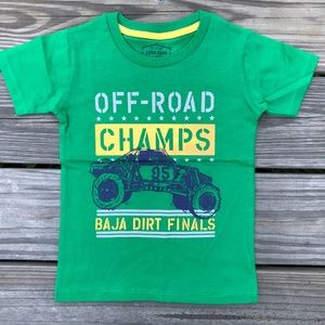 Zara Kids T shirt Green Off Road Camps